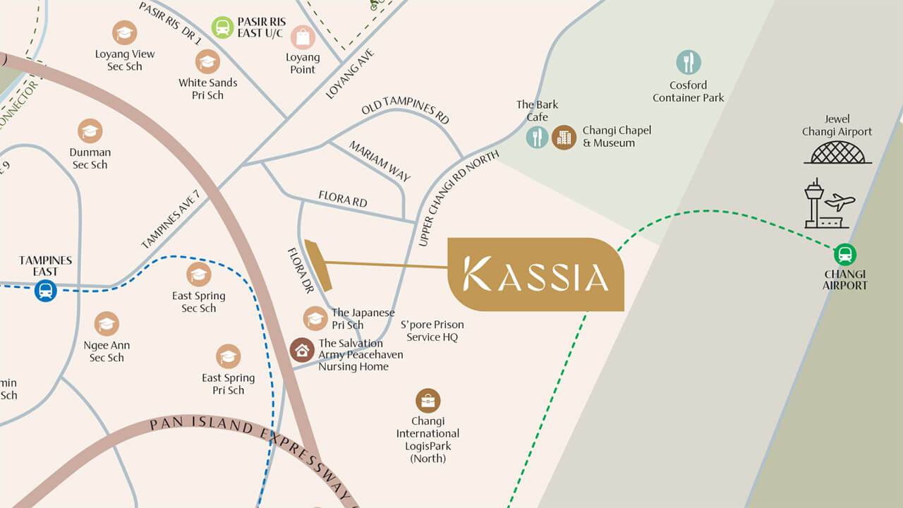 Kassia Location Map, Flora Drive District 17